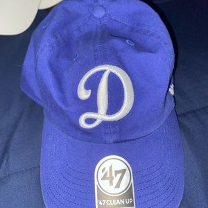blue dodgers 47 clean up hat